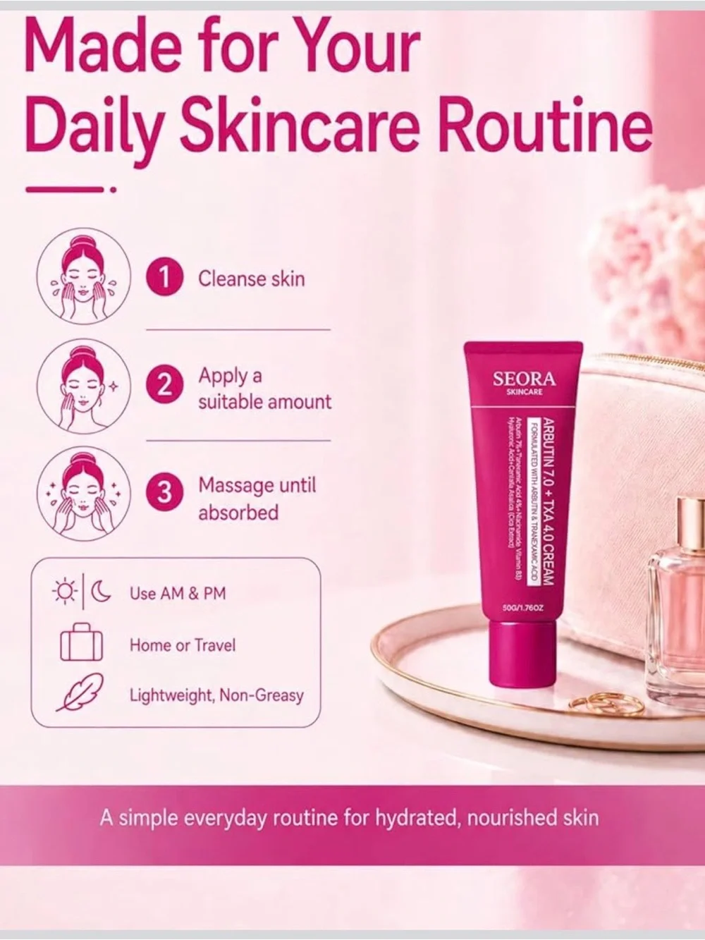 Korean Cream - Arbutin 7.0 + TXA 4.0  Brightening Treatment